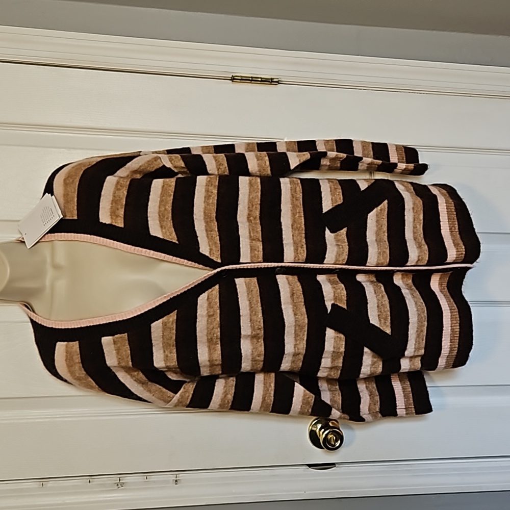 NWT & Other Stories Scandi Girl Oversized STRIPED mohair blend Cardigan small